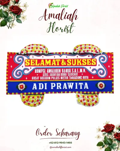 Karangan Bunga Ucapan Selamat di Dr. Soetomo