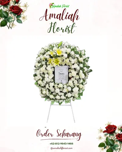 Krans Bunga Duka Cita di Dr. Soetomo